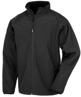 Men's recycled 2-layer printable softshell jacket — Black