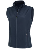Women's recycled 2-layer printable softshell bodywarmer — Navy