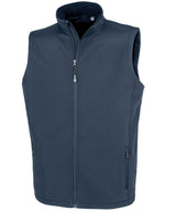 Men's recycled 2-layer printable softshell bodywarmer — Navy