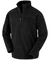 Recycled microfleece top — Black
