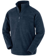 Recycled microfleece top — Navy