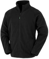 Recycled microfleece jacket — Black