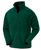 Recycled microfleece jacket — Forest Green