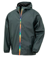 Prism PU waterproof jacket with recycled backing — Black Olive