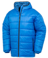 Recycled hooded padded parka — Royal