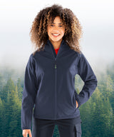 Women’s recycled 3-layer printable hooded softshell — lifestyle