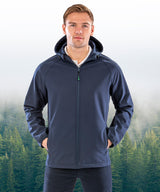 Recycled 3-layer printable hooded softshell — lifestyle