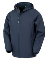 Recycled 3-layer printable hooded softshell — Navy