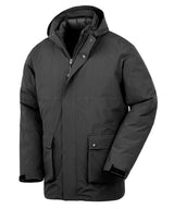 Recycled 3-in-1 padded ripstop jacket — Black*