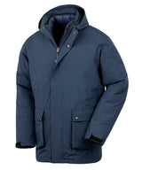 Recycled 3-in-1 padded ripstop jacket — Navy