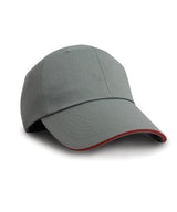 Herringbone cap with sandwich peak — lifestyle