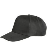 Houston 5-panel printer's cap — Light Black