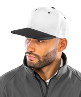 Bronx original flat peak snapback dual colour cap — lifestyle