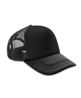 Core Detroit ½ mesh truckers cap — Black/Black