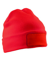 Recycled double knit printers beanie — Red