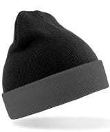 Recycled compass beanie — Black/Grey