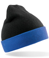 Recycled compass beanie — Black/Royal