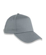 5-panel organic cotton cap — Grey