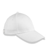 6-panel organic cotton cap — White
