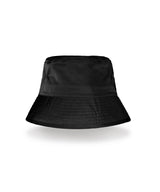 Recycled bound edge bucket hat — Black