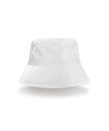 Recycled bound edge bucket hat — White