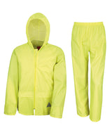 Waterproof jacket and trouser set — Neon Yellow