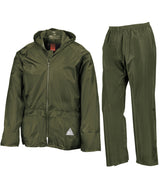 Waterproof jacket and trouser set — Olive