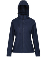 Women's venturer 3-layer hooded softshell jacket — Navy
