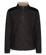 Faversham full-zip fleece — Black