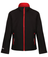 Kids Ablaze softshell jacket — Black/Classic Red
