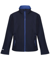 Kids Ablaze softshell jacket — Navy/New Royal
