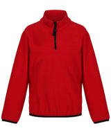 Kids half-zip microfleece — Classic Red/Black
