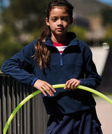 Kids half-zip microfleece — lifestyle