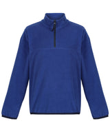 Kids half-zip microfleece — New Royal/Navy