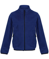 Kids full-zip microfleece — New Royal/Navy