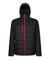 Navigate thermal hooded jacket — Black/Classic Red