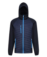 Navigate hybrid hooded jacket — Navy/French Blue