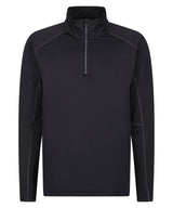 Core stretch half-zip mid-layer — Black