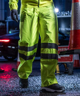 Hi-vis pro pack-away trousers — lifestyle