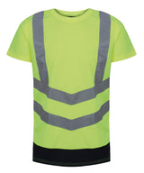 Pro hi-vis short sleeve t-shirt — Yellow/Navy