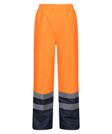 Pro hi-vis insulated overtrousers — Orange/Navy