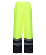 Pro hi-vis insulated overtrousers — Yellow/Navy