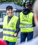 Pro hi-vis two-band easy print vest — lifestyle