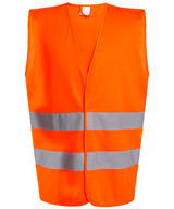 Pro hi-vis two-band easy print vest — Orange