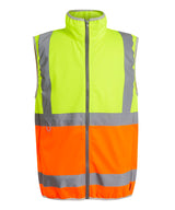 Pro hi-vis full-zip gilet — Yellow/Orange