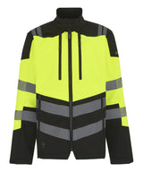 Hi-Vis X-Pro 3-layer softshell jacket (Class 2) — Black/Yellow
