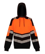 Hi-Vis X-Pro Hoodie (Class 2) — Black/Orange