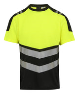 Hi-Vis X-Pro T-shirt (Class 1) — Black/Yellow