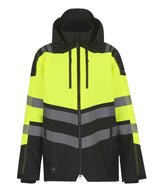 Hi-Vis X-Pro Waterproof shell jacket (Class 2) — Black/Yellow