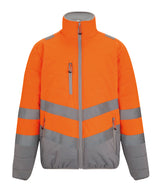 Hi-vis two-tone thermal jacket — Orange